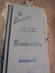 LAMBRECHTS Lampies 1940-2008 & Jackie 1938-