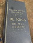 KOCK Willem Petrus, de 1924-1999 & Isie M.I.E. BOSMAN 1934-