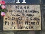 MAAS Anna Alwina 1926-2009