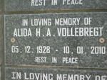 VOLLEBREGT Alida H.A. 1928-2010
