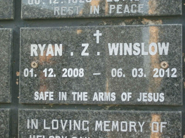 WINSLOW Ryan Z. 2008-2012