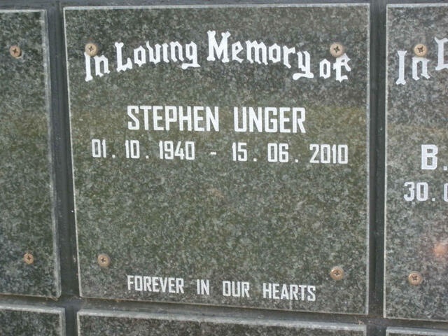 UNGER Stephen 1940-2010