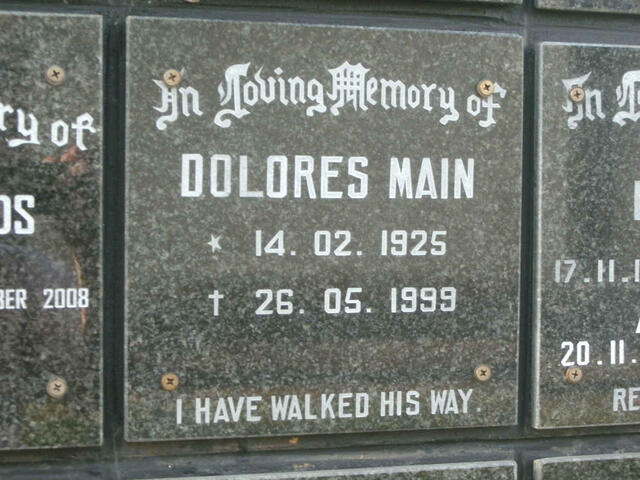 MAIN Dolores 1925-1999