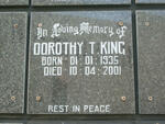 KING Dorothy T. 1935-2001