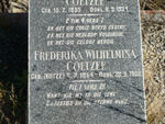 COETZEE Nicolaas Jacobus 1859-1934 & Frederika Wilhelmina KOTZE 1864-1950