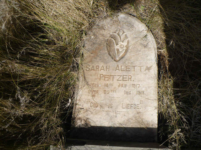 PETZER Sarah Aletta 1917-1918