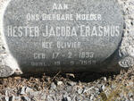 ERASMUS Hester Jacoba nee OLIVIER 1893-1959