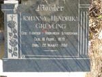 GREYLING Johanna Hendrika voorheen SCHOEMAN nee RICHTER 1870-1956