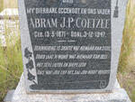 COETZEE Abram J.P. 1871-1947