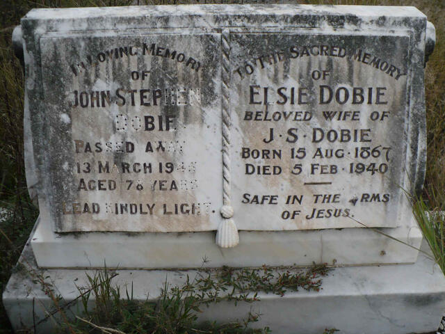 DOBIE John Stephen -1945 & Elsie 1867-1940