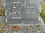 BARNARD Magrietha J. 1895-1960