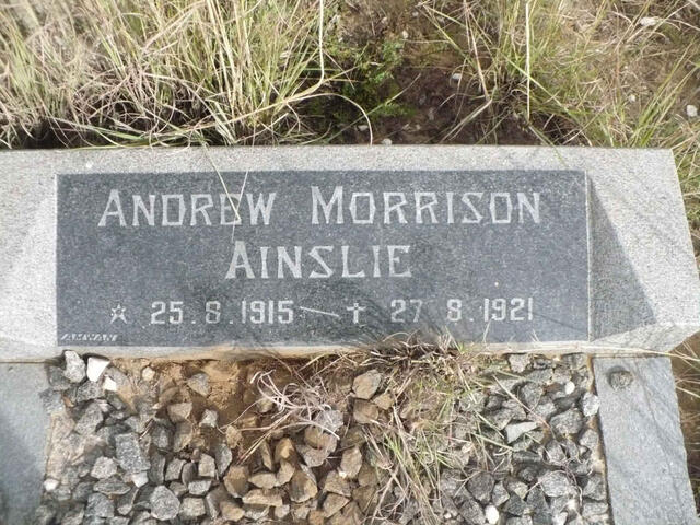 AINSLIE Andrew Morrison 1915-1921