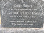 KING George Herbert 1880-1950