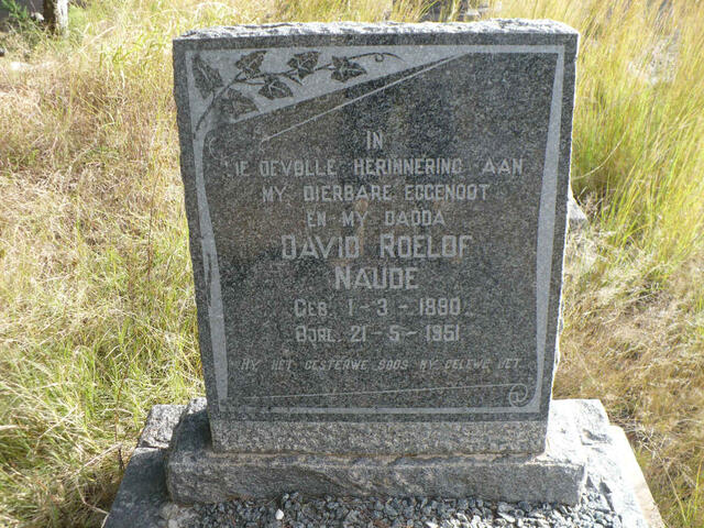 NAUDE David Roelof 1880-1951