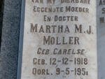 MOLLER Martha M.J. nee CARELSE 1918-1951