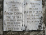 PLETZEN D.J., van 1886-1965 & Fransina Hendrina VAN DER WALT 1894-1946