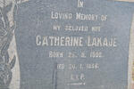 LAKAJE Catherine 1908-1956