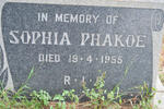 PHAKOE Sophia -1955