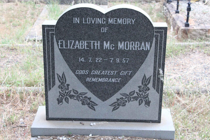 McMORRAN Elizabeth 1922-1957