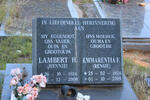 KLERK Lambert H., de 1924-2000 & Emmarentia F. 1926-2009