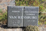 RENSBURG Andrew, van 1920-1996 & Anna Caterina Gysberta 1930-