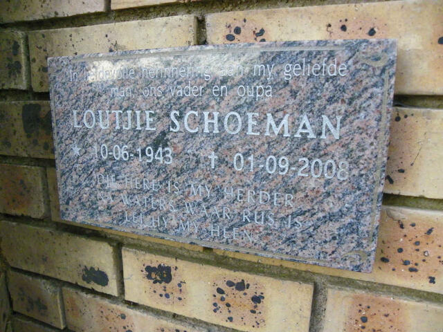 SCHOEMAN Loutjie 1943-2008