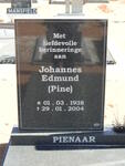 PIENAAR Johannes Edmund 1938-2004