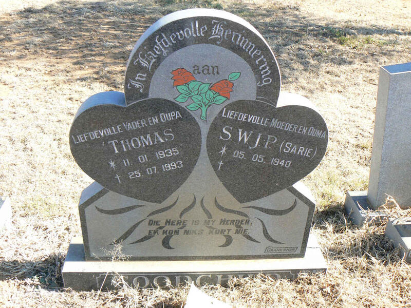 GOODCHILD Thomas 1935-1993 & S.W.J.P. 1940-
