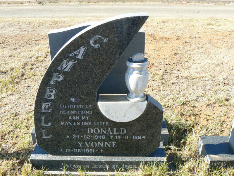 CAMPBELL Donald 1946-1994 & Yvonne 1951-