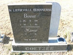 COETZEE Bennie 1924-1993 & Miemie 1921-