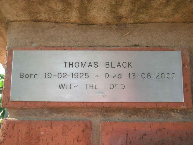 BLACK Thomas 1925-2002