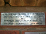 CARRICK Reginald Victor 1917-2006 & Dorothy Lilian 1924-2001
