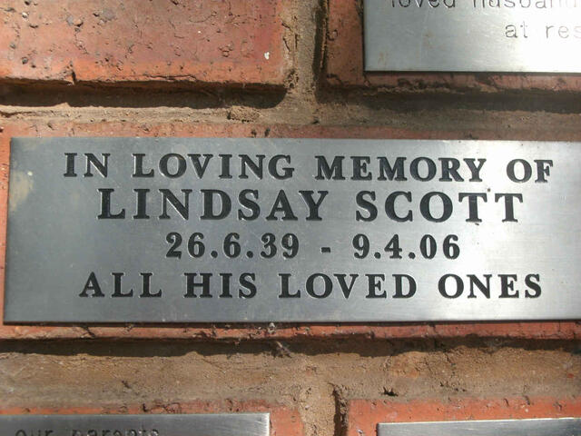 SCOTT Lindsay 1939-2006
