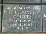 COUTTS R.E. Joyce 1920-1995