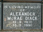 DIACK Alexander McRae 1910-1990