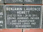 HEWETT Benjamin Laurence  1934-2011