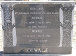 OLWAGE Hennie 1894-1965 & Minnie 1895-1982