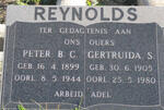 REYNOLDS Peter B.C. 1899-1944 & Gertruida S. 1905-1980