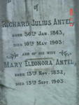 ANTEL Richard Julius 1843-1903 & Mary Eleonora COCKBURN 1852-1903