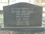 SCOTT Arthur John 1895-1964 & Lucy 1897-1990