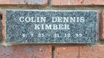 KIMBER Colin Dennis 1935-1999