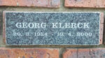 KLERCK Georg 1934-2000