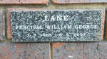 LANE Percival William George 1928-2007