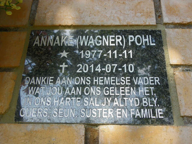 POHL Annake nee WAGNER 1977-2014