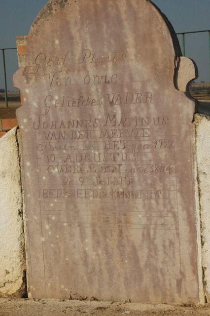 MERWE Johannes Matinus, van der 1792-1884