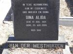 WESTHUIZEN Dina Alida, van der 1921-1988