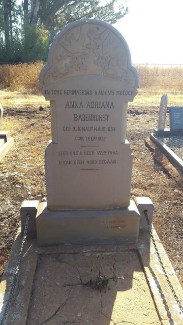 BADENHORST Anna Adriana nee BLIGNAUT 1854-1932