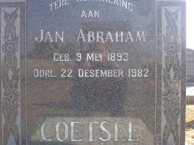 COETSEE Jan Abraham 1893-1982