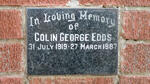 EDDS Colin George 1919-1987