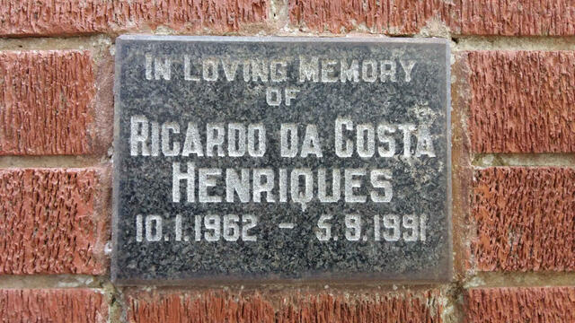 HENRIQUES Ricardo da Costa 1962-1991